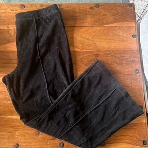 Aerie Black Corduroy Flare Pants